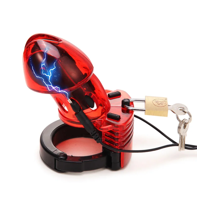 SM Electro Shock Kit Male Electric Chastity CB6000 Cock Cage Sex Ball Stretcher Penis Lock Ring E-Stim Anal Plug Sex Medical Toy