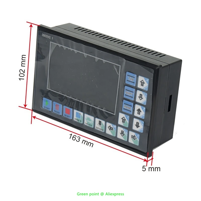 DDCS4 V2.1 4 Axis 24 VDC 500Khz Standalone/Offline CNC Motion Controller And MPG Handwheel With E-stop Button For Router Milling