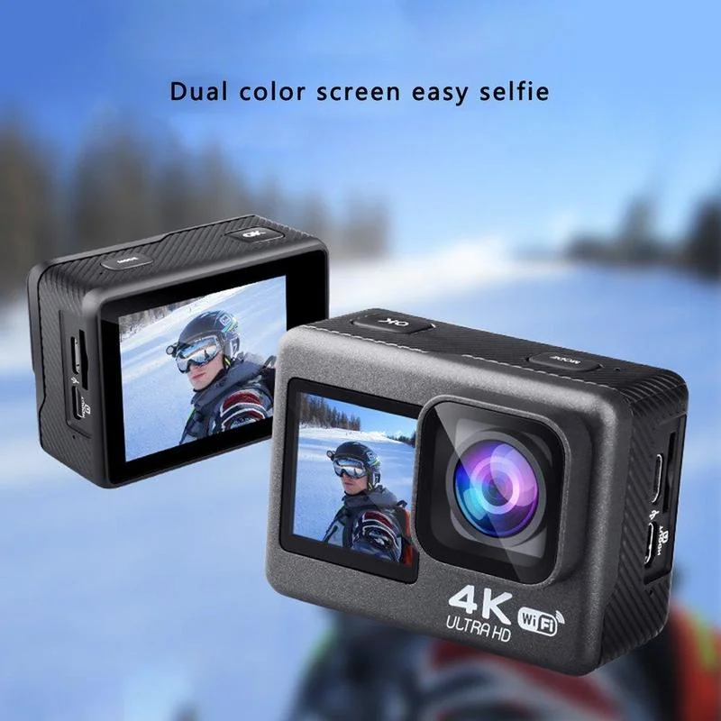 Pearliky Waterproof Outdoor Sports Camera Anti-shake WIFI Sports DV Helmet Camera Sports Camera Dual Screen Series Sports Camera