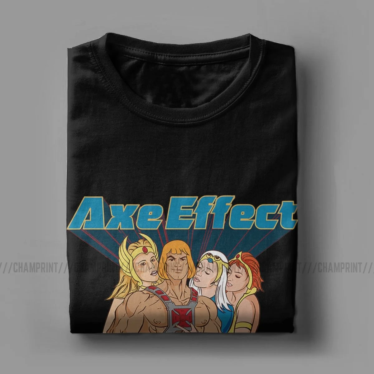 He-Man Tee Shirt Masters Of The Universe Axe Effect T-Shirt for Men Vintage Cotton Short Sleeve T Shirt 4XL 5XL 6XL Clothes