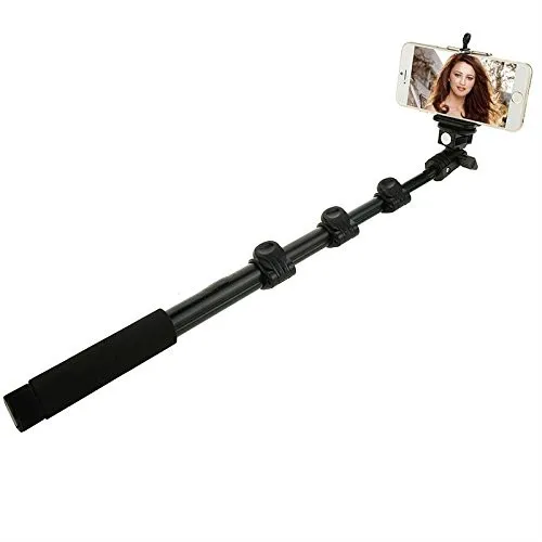 

Selfie Stick for GoPro Professional Adjustable Telescoping Handheld Monopod Pole Extendable Hand Grip with Tripod & Screw