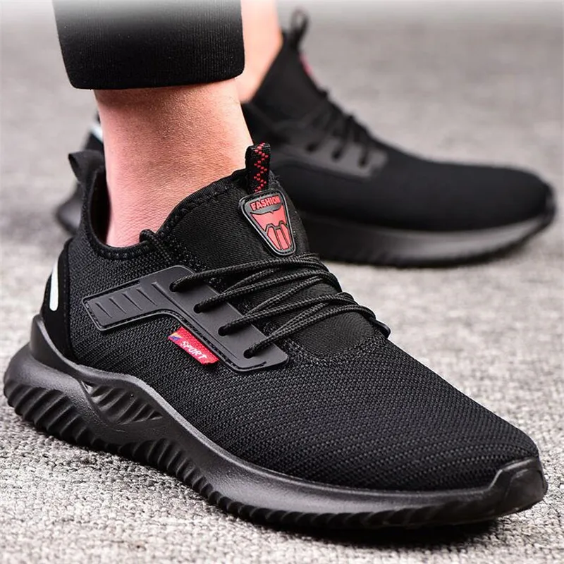 Zapatos de trabajo con punta de acero para hombre, calzado de seguridad a prueba de perforaciones, ligero, informal, Industrial, Verano