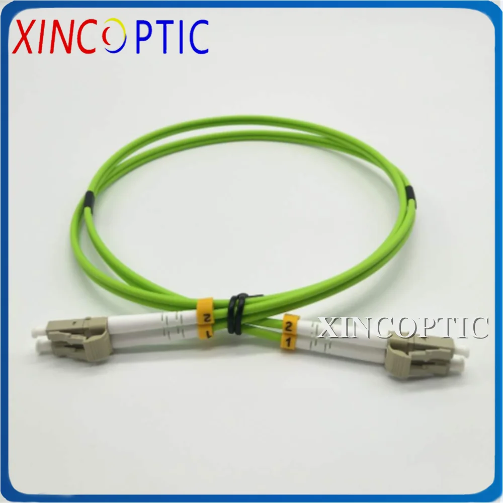 

10Pcs 3M 40/100G Gigabit LC-LC/ST/FC/SC MM OM5 50/125 Duplex 3.0MM Dual Fiber Optic Patch Cord Jumper Green Cable Connector