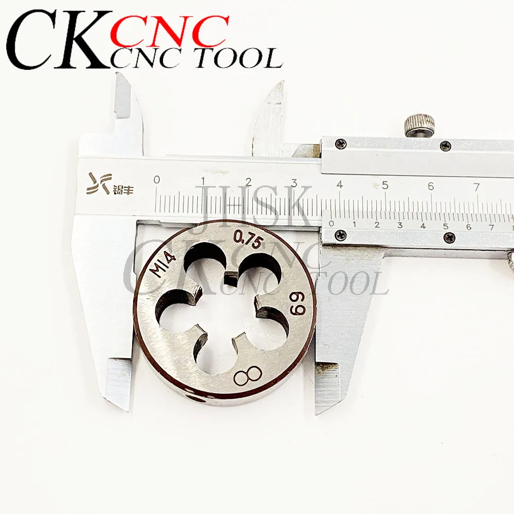 HSS آلة M14 X 0.75 مللي متر صنبور لولبي و 1 قطعة M14 X 0.75 مللي متر يموت خيوط مجموعة متري HSS أدوات الحق M14 * 0.75