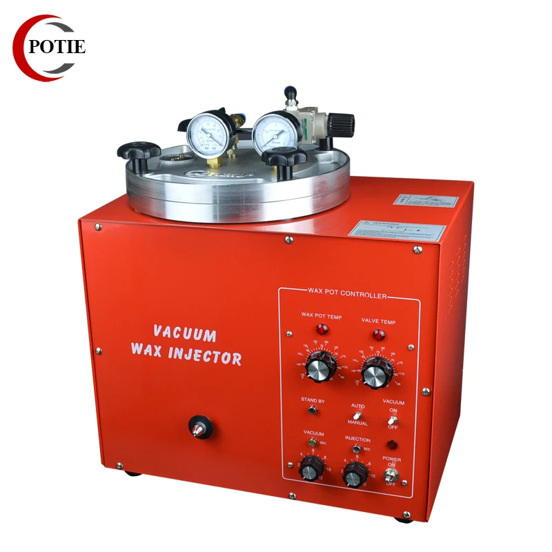 Jewelry Tools and Equipment 110V/220V Red Color Mini Vacuum Pressure Wax Injector Digital Casting Device Wax Injection Machine