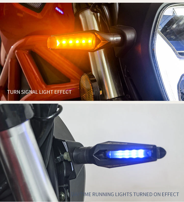 SPIRIT BEAST Turn Signals Motorcycle Modified Accessories Highlight Waterproof LED Warning Signal Lamp Scooter Decorative Lights