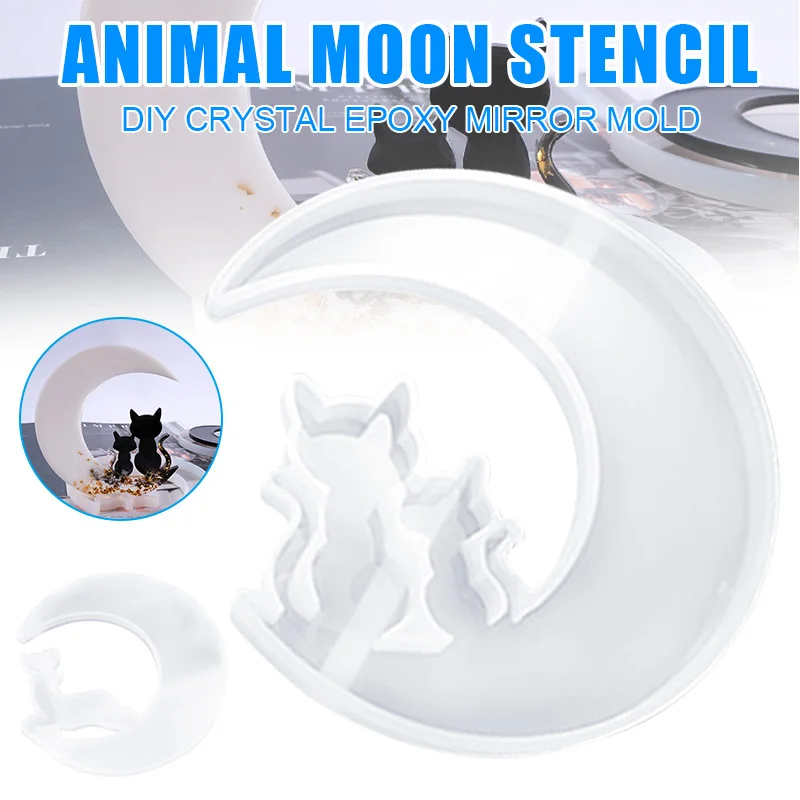 

Christmas Deer Moon Cat Silicone Resin Casting Mold Jewelry Epoxy Mould Craft DIY XIN-Shipping