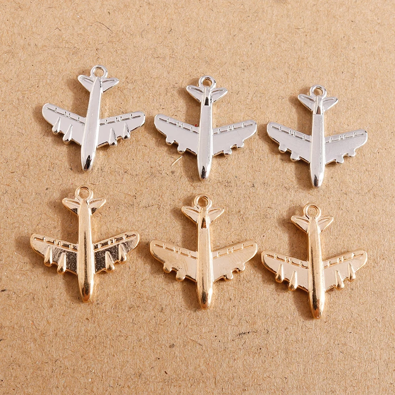 20*22mm 20 stücke Flugzeug Charms Flugzeug Anhänger Machen Halskette Armbänder Charms Schmuck Diy Handgemachte Accessoires – Detail 2