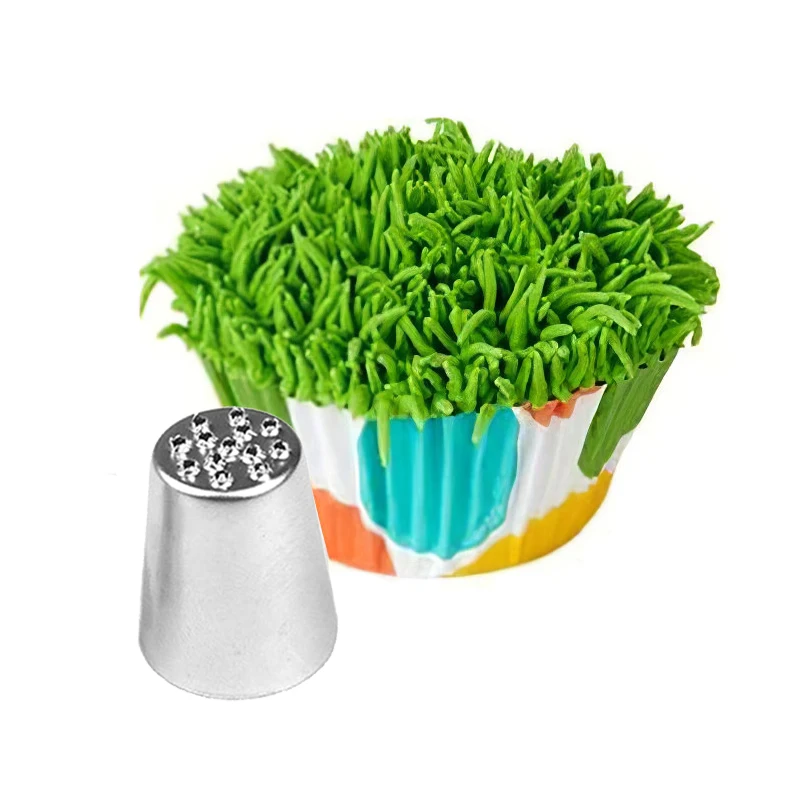 1/3PCS Cake Grass Cream Decoration Tips Set Nozzle Cupcake Head Cake Decorating Tools Pastry Straw Stainless Steel Piping Icing