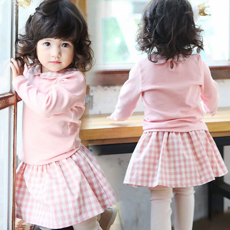 

Spring Autumn Kids Girls Clothes sets Sweet Cute Top+Legging-Skirts Children Clothing 0-4Years Baby suits Toddler Outfits BC1157