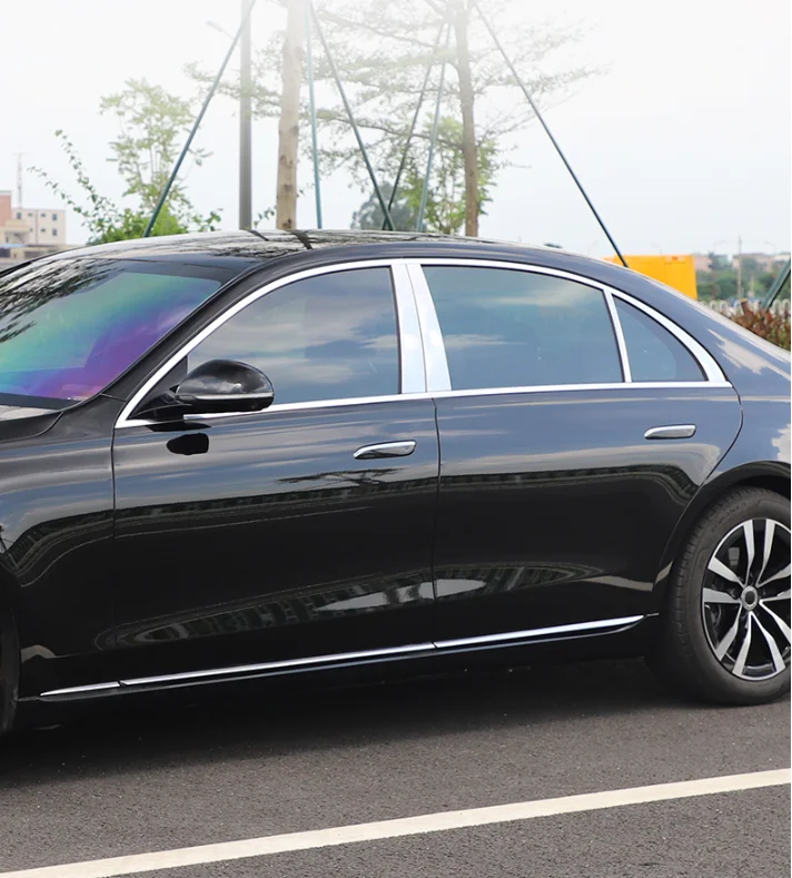 

Автомобильные аксессуары для Mercedes Benz W221 W222 S-Class S400L S320L S500 2008-2020, оконная молдинговая отделка, алюминиевая Автомобильная отделка
