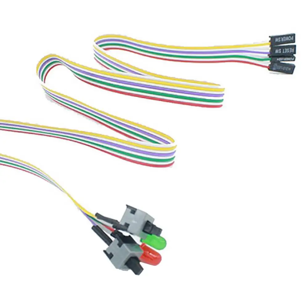 ใหม่และคุณภาพสูงแหล่งจ่ายไฟ Adapter 2 USB PC คอมพิวเตอร์กรณี6.8ซม.แผงด้านหน้า USB พอร์ตเสียง mic สายหูฟัง