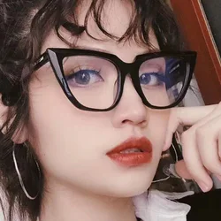Fashion RMM brand new cat eye Plain glasses anti blue light glasses frame retro big Frame eyeglasses for women female