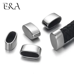 Stainless Steel End Beads Fit 13x6mm Leather Cord Bracelet Making End Cap Accessories DIY Components Jewelry Findings