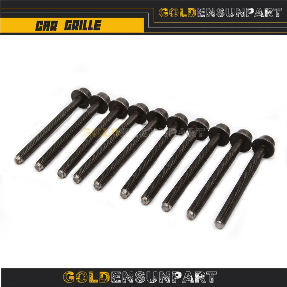 WHT000912 10Pcs Engine Cylinder Head Bolt Screw Kit For VW Golf Jetta Passat Tiguan Audi A1 A3 Skoda Seat 1.4TSI WHT 000912