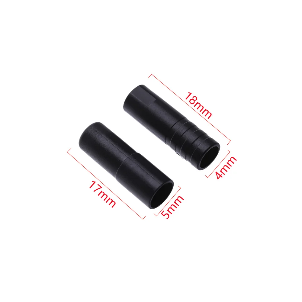 50Pcs 4/5mm Plastic Outer Cable Cover Shift/Brake Cap Bicycle Brake Gear Black Line Pipe Tool Caps Tips Crimps Accessories