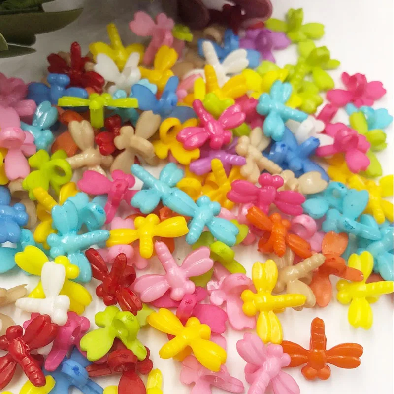 50pcs Butterfly Kid's Clothes Accessories Sewing Crafts Plastic Buttons PT146
