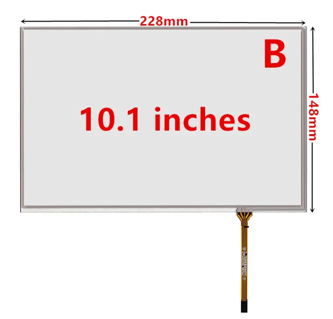 9/10.1 Inch Resistive Digitizer For Car DVD GPS Navigation Multimedia Industrial Medical Equipment Touch Screen Panel Glass