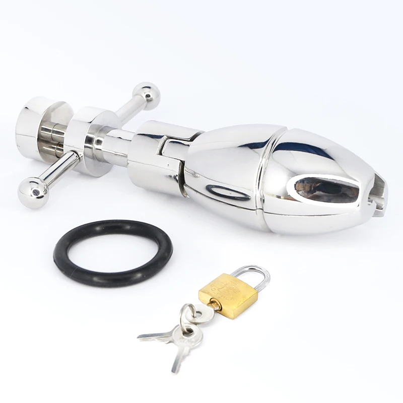 Torpedo Asslock Stainless Steel Anal Plug With Lock Expanding Ass lock Butt Plug Big Buttplug Ass Trainer Sex Toys