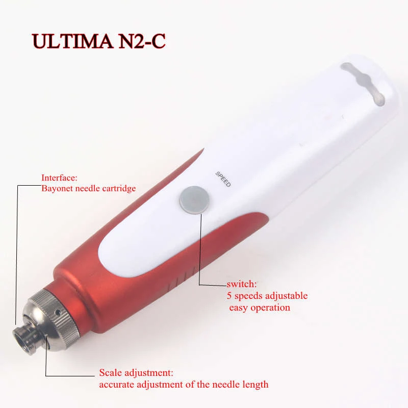 1pcs HIGH QUALITY Bayonet microneedeling pen dermografo Device Electric Micro Rolling Derma PEN machine