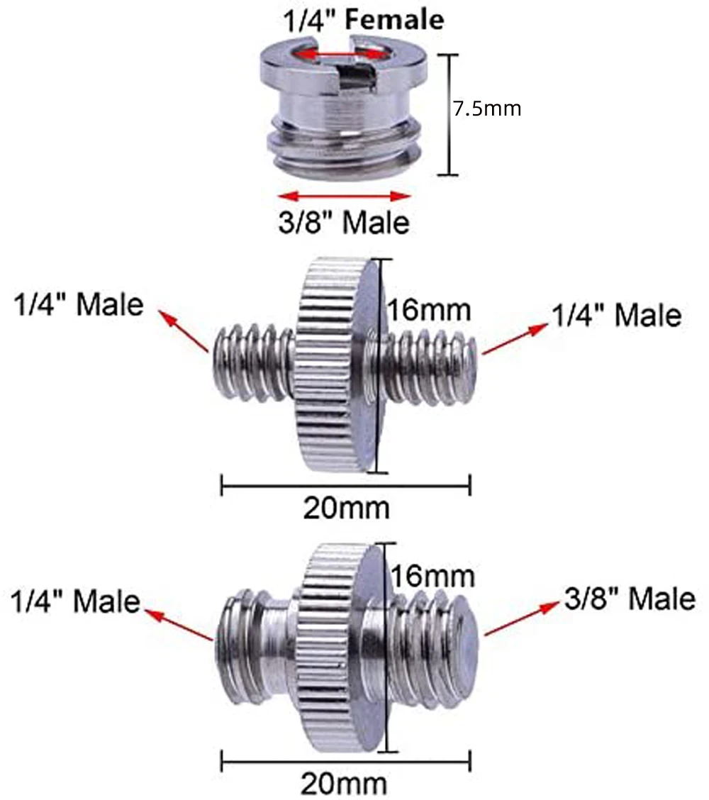 10pcs Camera Screws Bolts Sturdy Construction Precision Threads Extra Grip Easy Direction Control Quality Iron Assorted