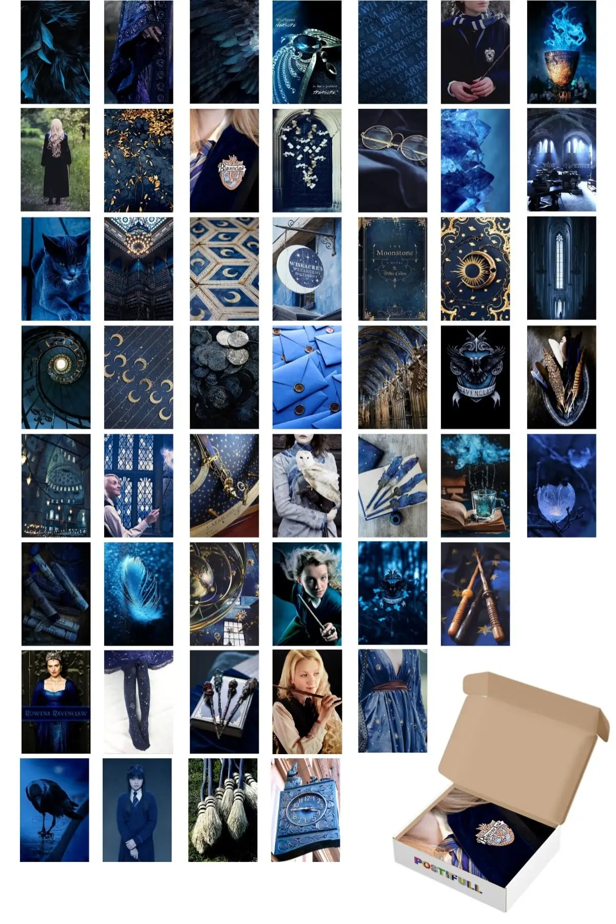 Hayri Potters Poster Set-Ravenclaw Building-50 Pcs-10cm * 15cm-Coated Paper-boxed Set