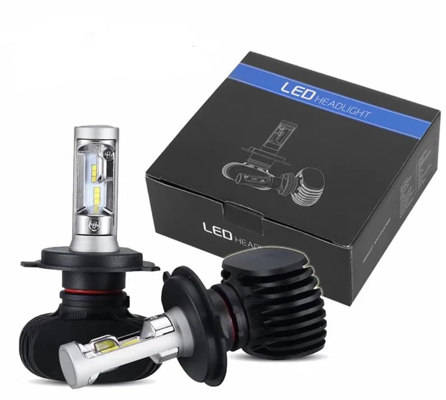 2Pcs H7 LED H4 Auto Mini Car Headlight 9005 9006 H3 H13 H8 880 H27 9004 9007 H11 H1 50W 8000LM 6500K Automobile Bulb CSP Lamp