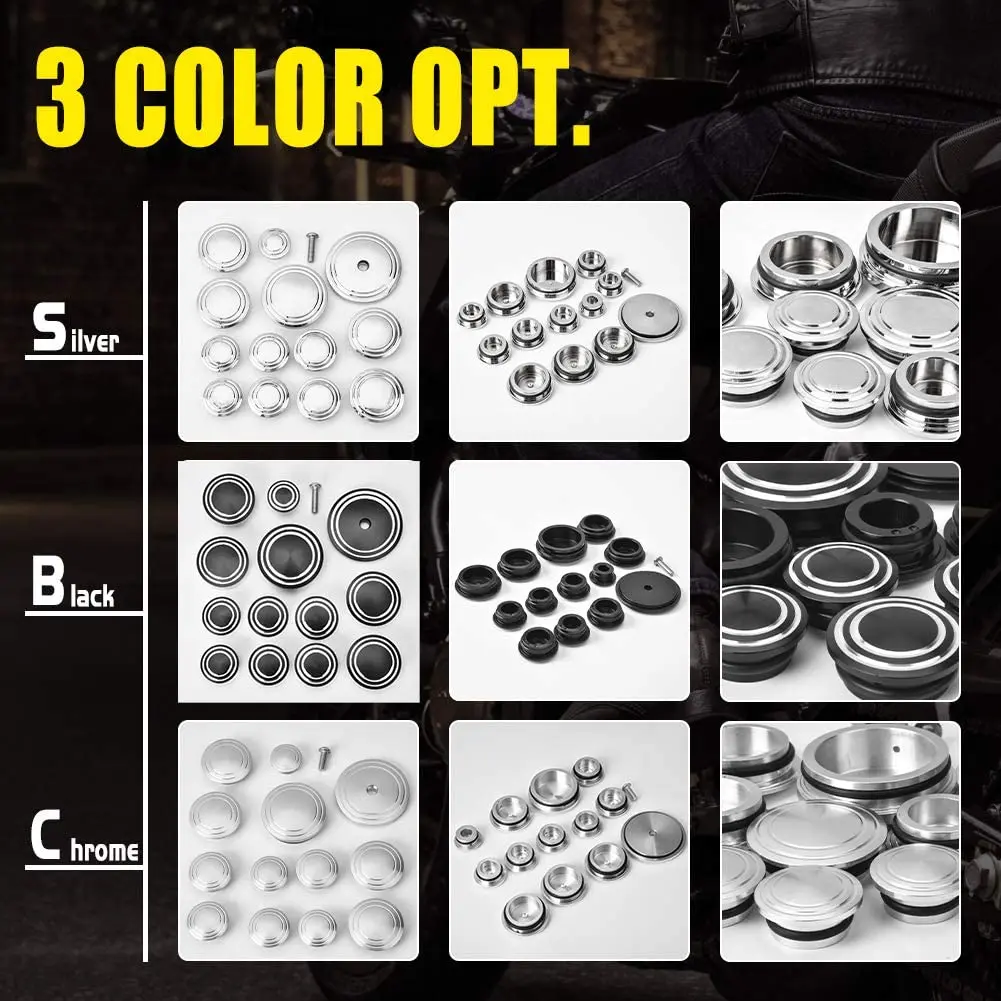 R9T Accessories Motorcycle CNC Aluminum Frame Hole Plug Cap Insert Cover Set for BMW R Nine T NineT 14 15 16 2017 2018 2019 2020