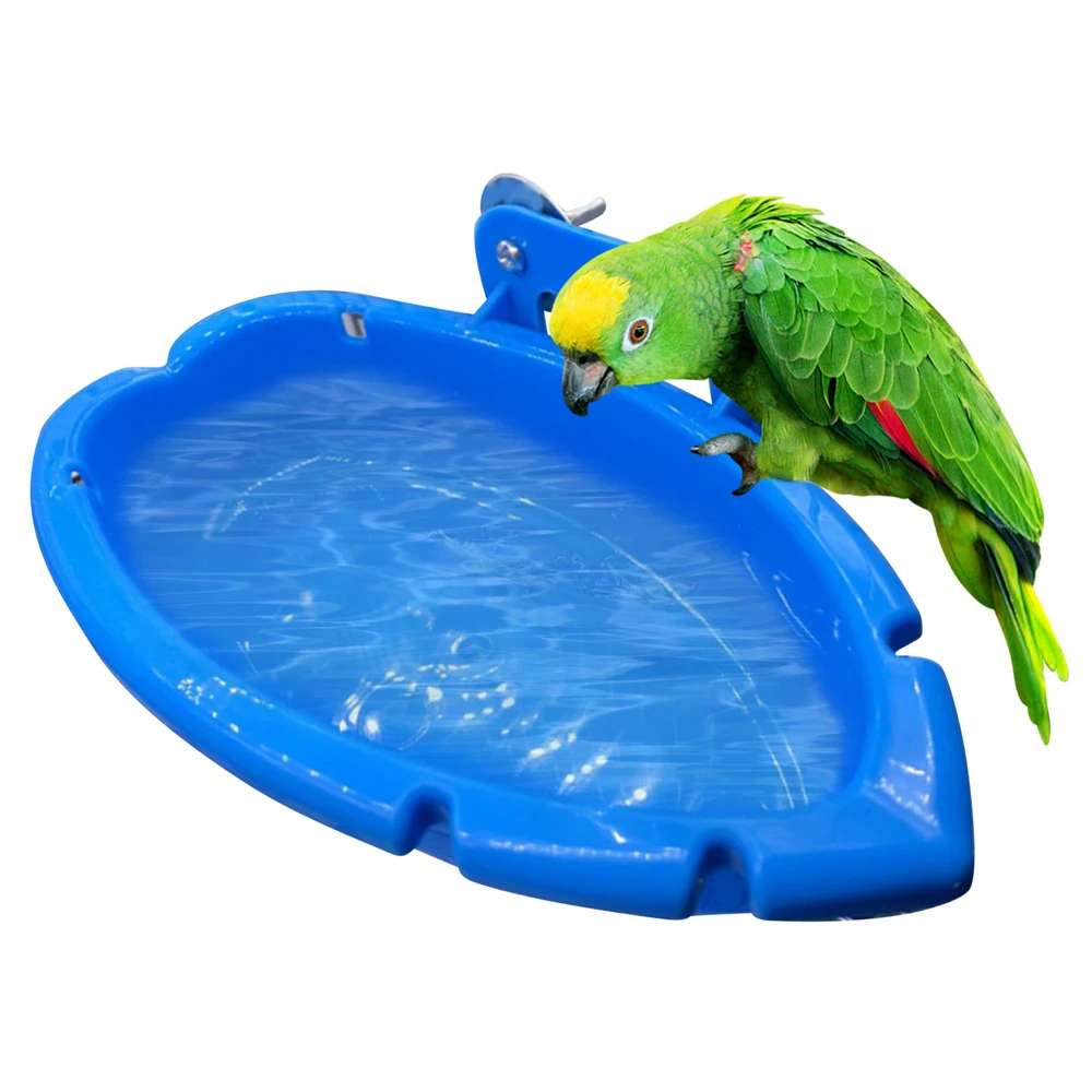 Bird Baths Tub Parrot Cage Hanging Bathing Box Bird Birdbath Tub Parrot Bath Supplies Room Feeder