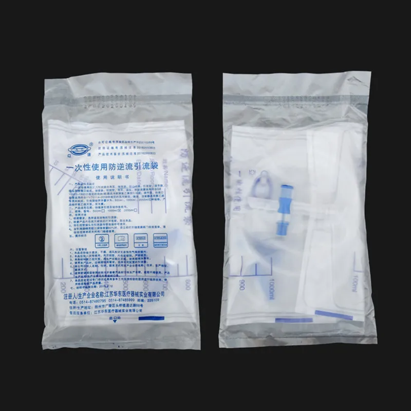 10 Pieces Anti-Backflow Disposable Urine Bag Medical PVC Drainage Bag 1000ML Urine Collector Female Male Pee Tools