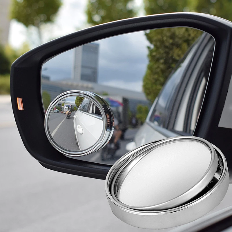 Car HD Rear View Mirror Wide Angle Round Convex Mirror For KIA Rio Ceed Sportage Mazda 3 6 Cx-5 Peugeot 206 307 308 207 