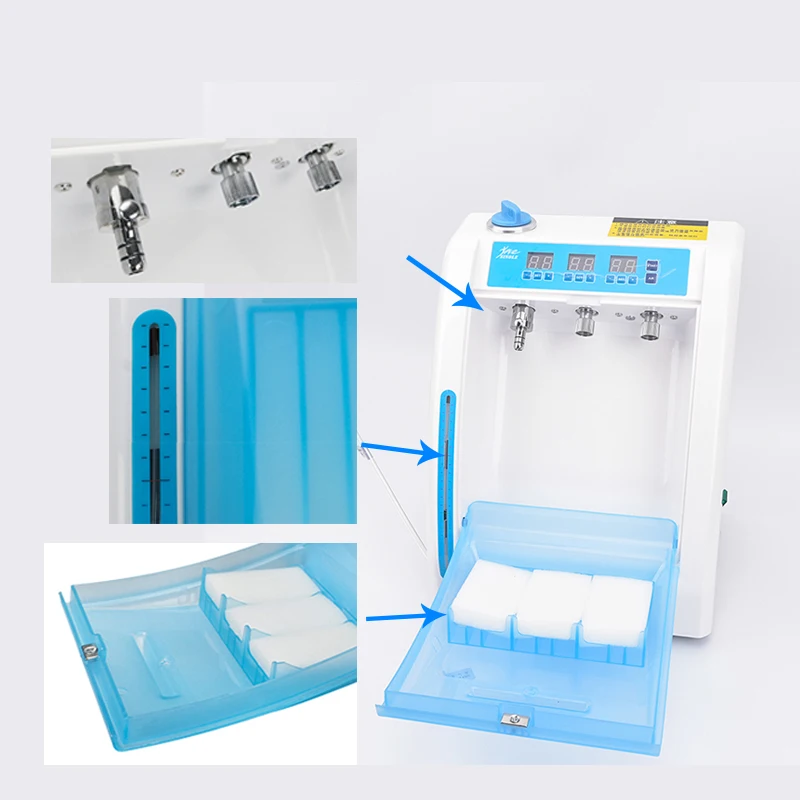 Dental equipment cleaning and oiling machine four-hole high and low speed bending machine straight machine oiling machine