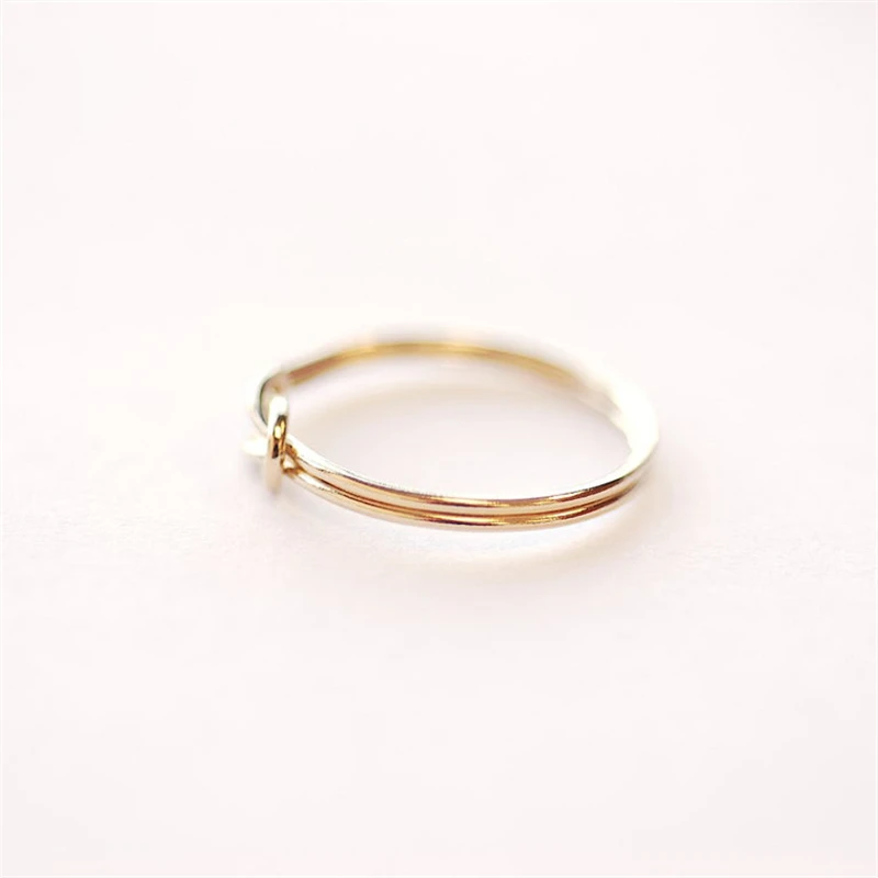 Knot Ring14K gold filled Knuckle Ring Boho Gold Jewelry Anillos Mujer Minimalistic Stacking Bohemian Ring for Women
