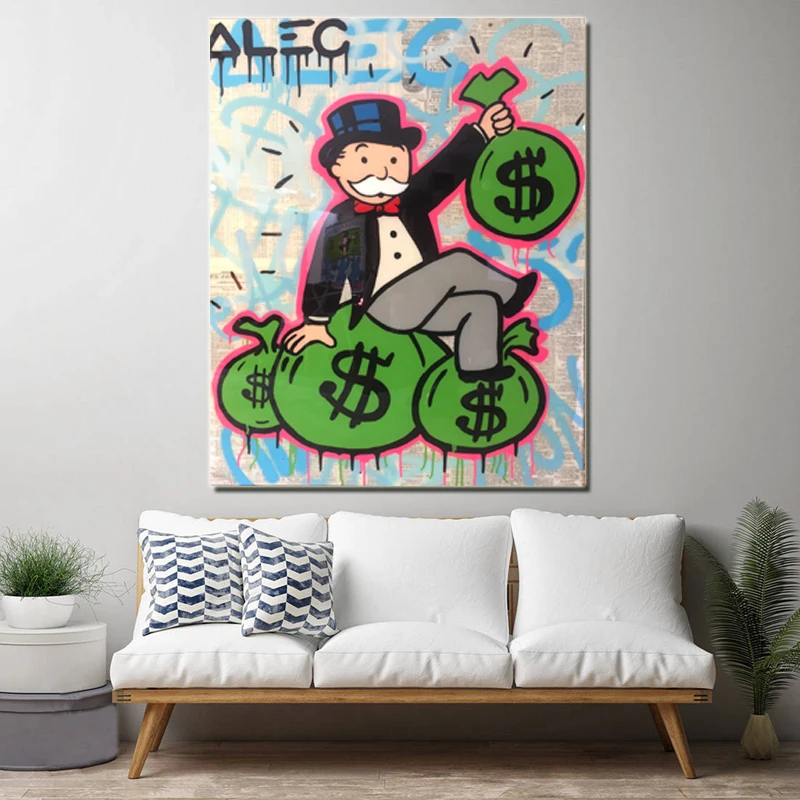 أليك احتكار الرسم على لوحات القماش الجدارية المشارك والمطبوعات قماش اللوحة الزخرفية صورة لمكتب غرفة المعيشة اكسسوارات ديكور المنزل #3