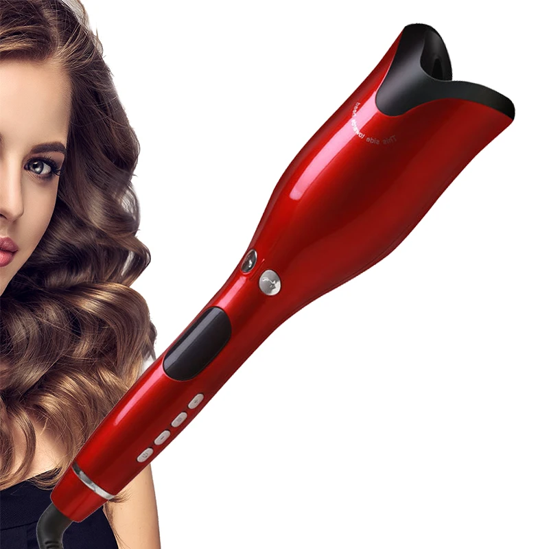 

Rose Hair Curler Auto Rotating Ceramic Curling Iron Long-lasting Electric Hair Curly Temperature Adjustable Waver Styling Tool