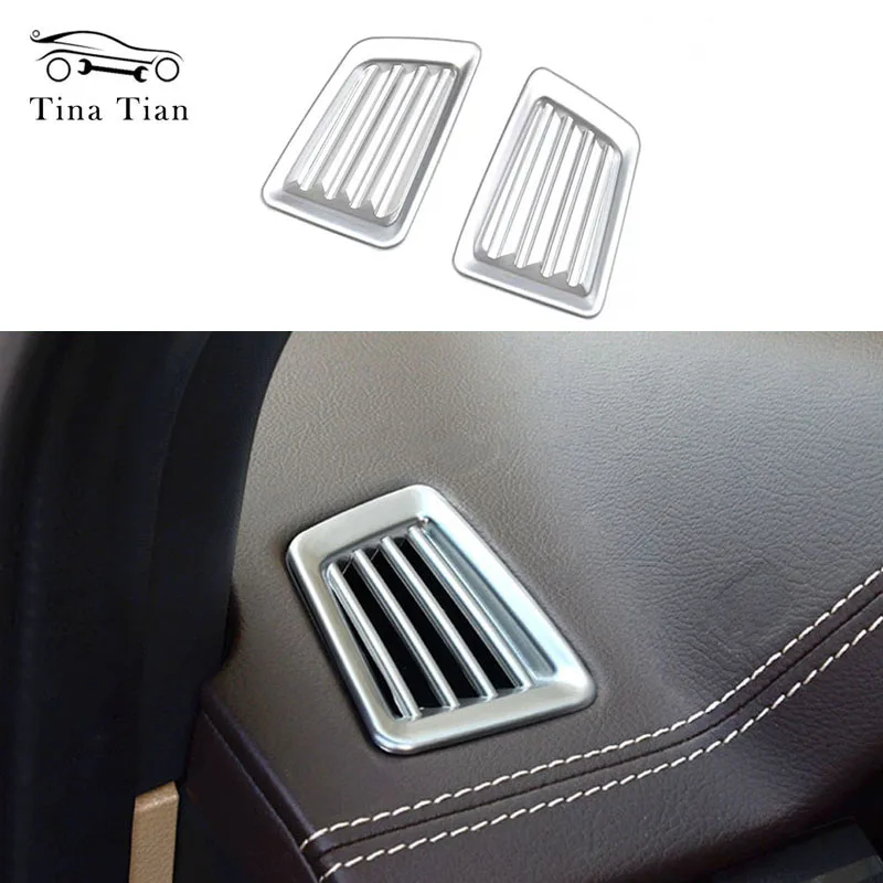 Chrome Central Air Conditioning Dashboard Vent Decoration Cover For Ford Ranger Everest Endeavor 2015 2016 2017 2018 2019 2020