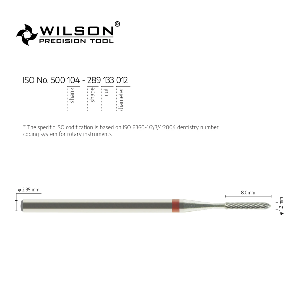 WilsonDental Tools 5000807 Tungsten Carbide Dental Burs for Trimming Acrylic/Metal