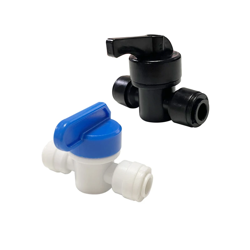 1/4 Inch Quick-Connect Ball Valve Connector 6.35mm Pipe Water Control Switch Misting Fog System Irrigation Control Valve Fitting