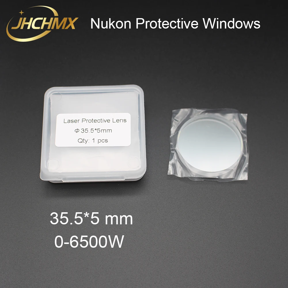 JHCHMX Fiber Laser Protective Windows Glass 35.5*5mm 6500W For Highyag/Nukon Fiber Laser Cutting Machine