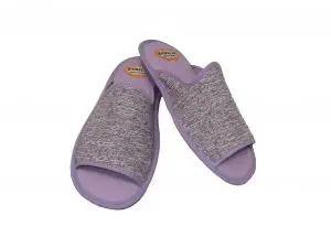 House/woman Slipper/Biorelax/Material instep: textile/lilac Color/non-slip rubber sole/air chamber