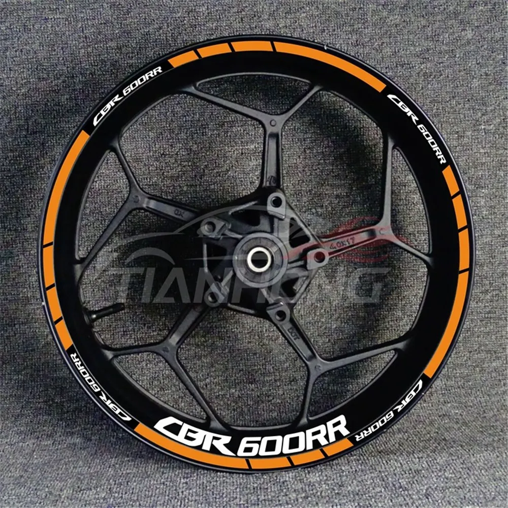 The new motorcycle is suitable for CBR600RR wheel rim wheel frame modification reflective waterproof decal