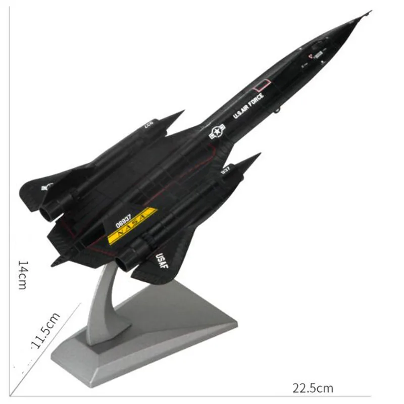 Jason TUTU  US Air Force SR-71 Blackbird Reconnaissance airplane Alloy model SR71 1:144 scale diecast metal model Dropshipping