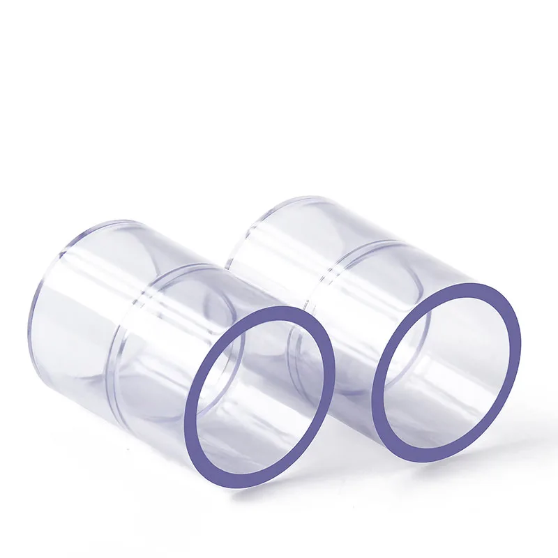 1pc UPVC Pipe Connector 20 25 32 40 50mm Transparent Straight Elbow Tee Joints Aquarium Water Pipe Adapter