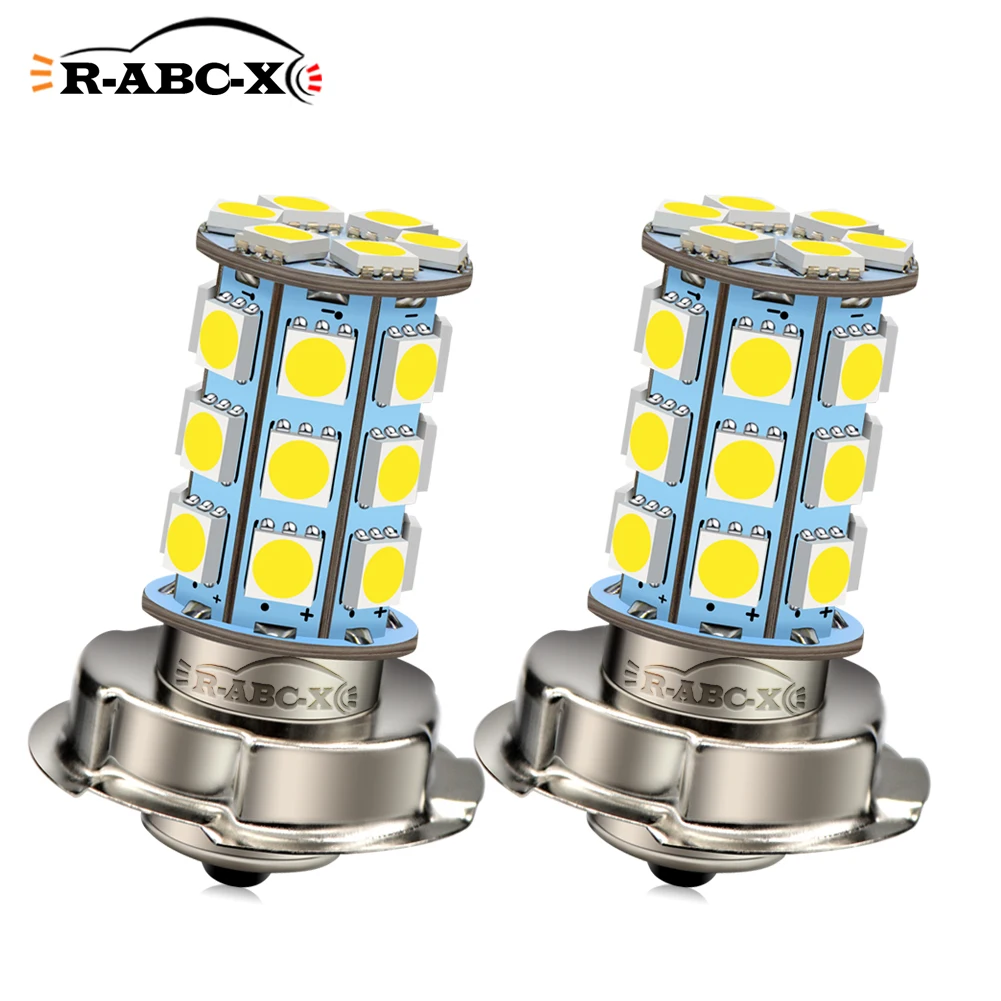 

2pcs P26S LED Motorcycle Headlight Blub DC 6V 12V 8W 720LM 6000K moto light 5050 27SMD Scooter Accessoire Motorbike head lamp