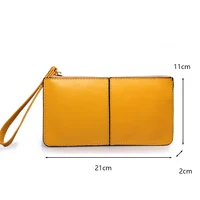 Women's Vintage Oil Wax PU Leather Clutch Wallet Female Large Capacity Phone Purse Ladies Wristband Simple Card Holder Pouch Bag - Image 6