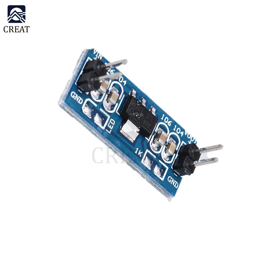 SMD AMS1117 DC-DC Step Down Buck Converter Power Supply Module DC 4.75-12V to 1.2V 1.5V 1.8V 2.5V 3.3V 5.0V for Arduino