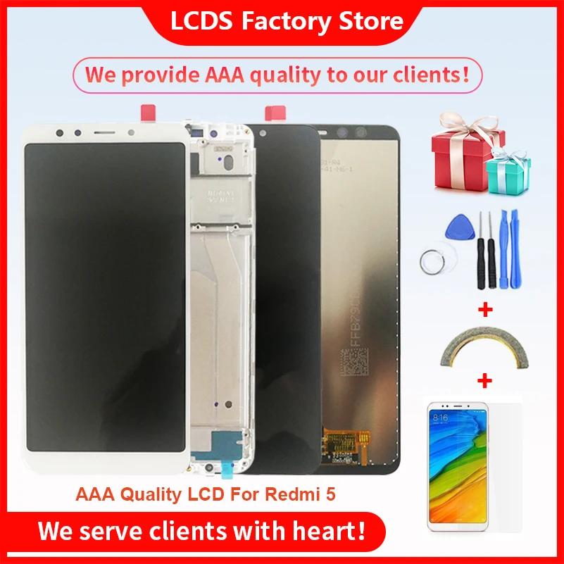 AAA Quality LCD For Xiaomi Redmi 5 LCD With Frame LCD Display Screen For Xiaomi Redmi 5 Screen LCD 10-Touch 1440x720