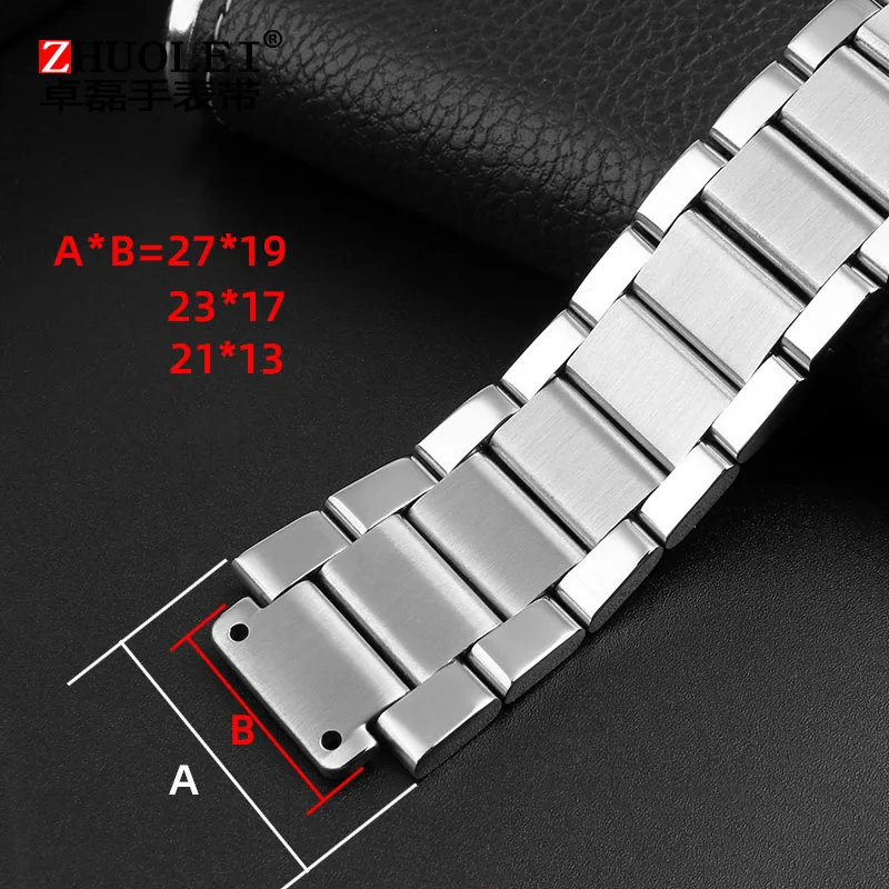 316L Solid Stainless steel Watch Strap For Hublot 27x19mm 23x17 21x13 Soft Watchband Big Bang Watch Wrist Bracelet for Men women