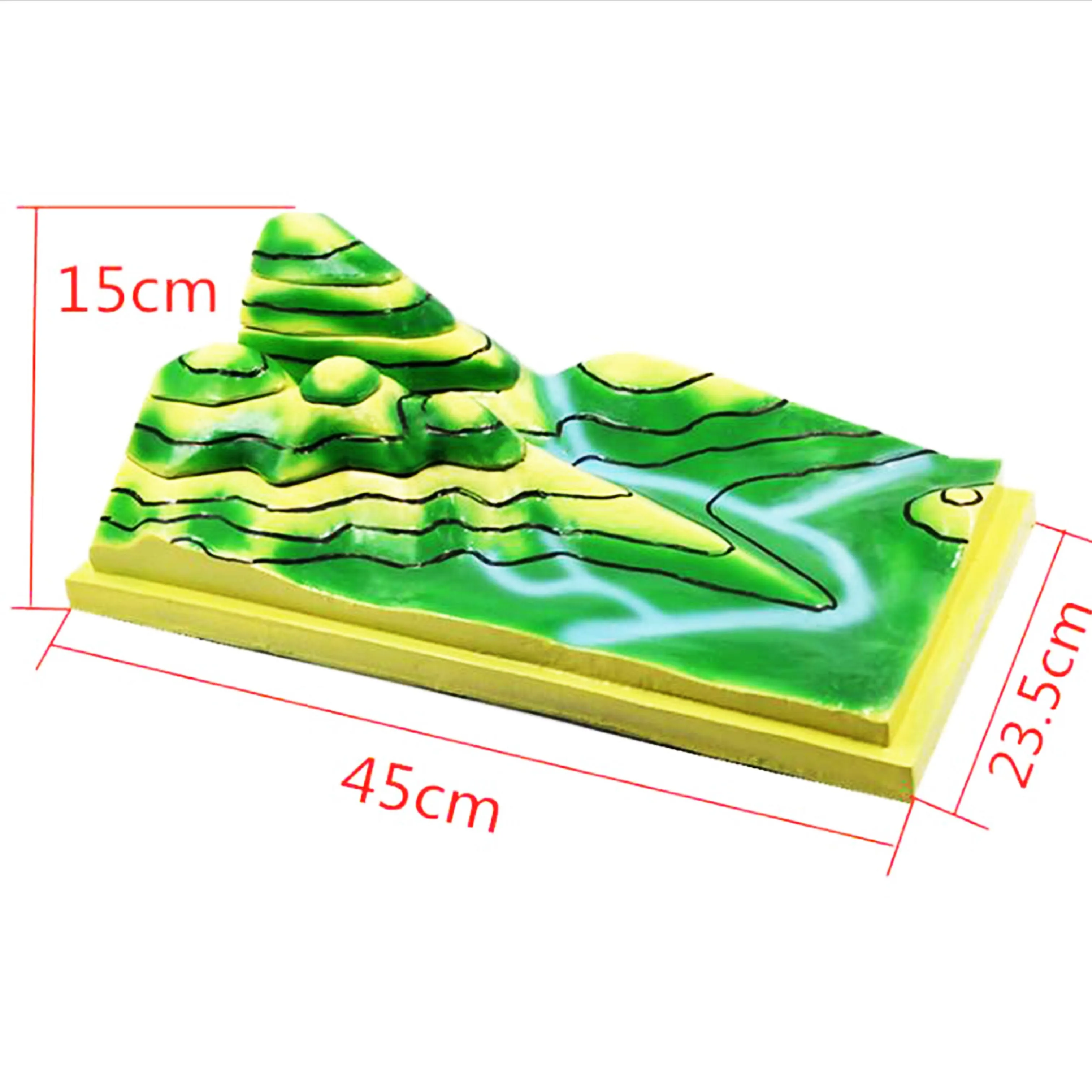 Contour map Teaching tools of contour model geography Teaching supplies