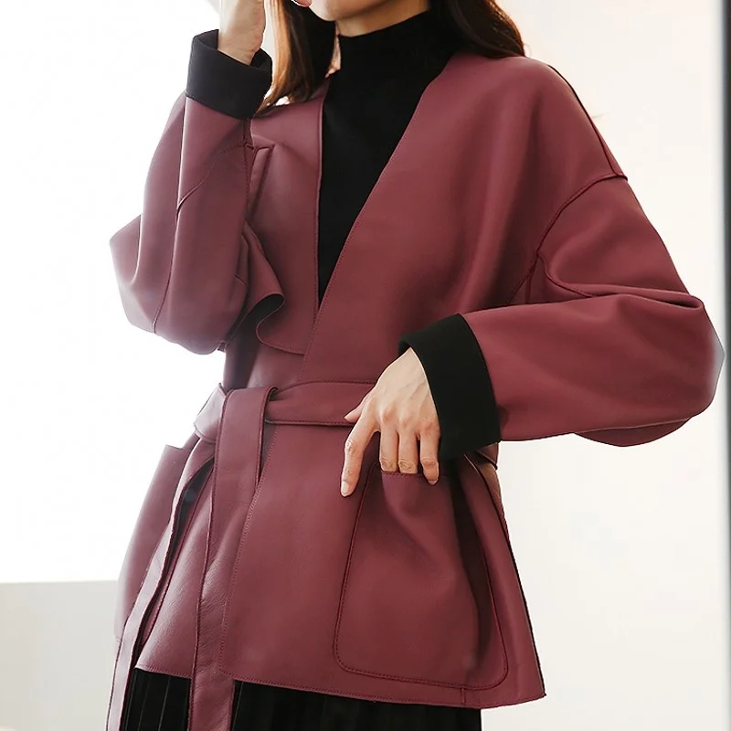 New 2022 Womens Elegant Solid Fashion Jackets Office Lady Concise V-Neck Korean Long Sleeve Spring Autumn Casual Outerwear